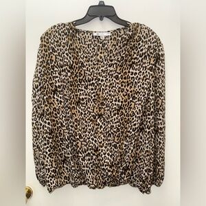 Catherine Malandrino Animal Print Blouse